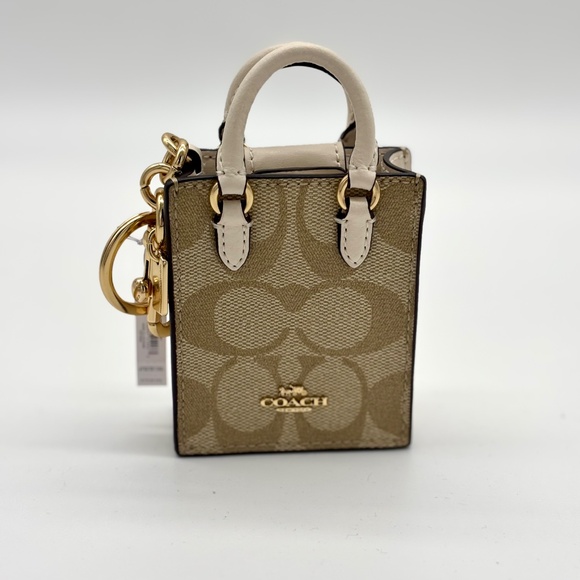 Coach Beige and Cream Mini Bag - Picture 1 of 9